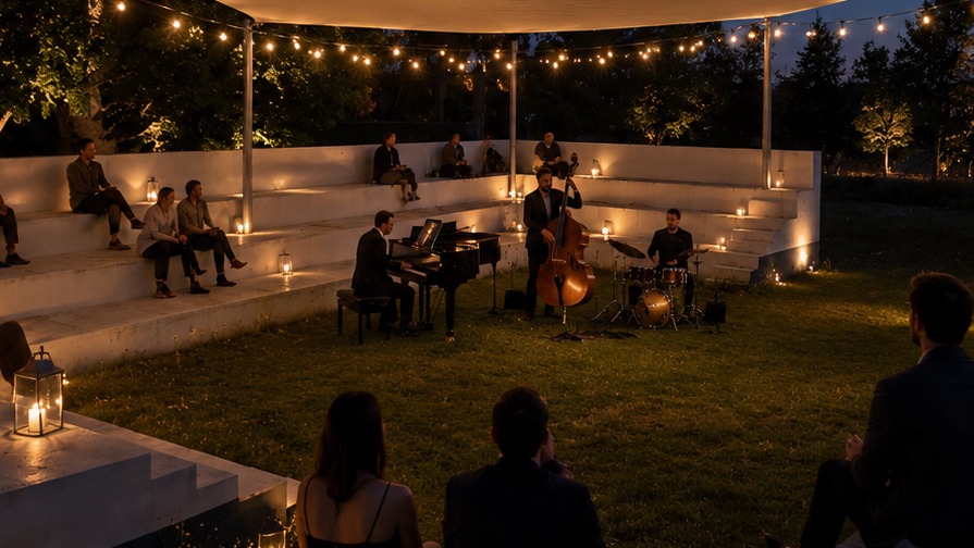 Candlelit Outdoor Live Jazz Concert