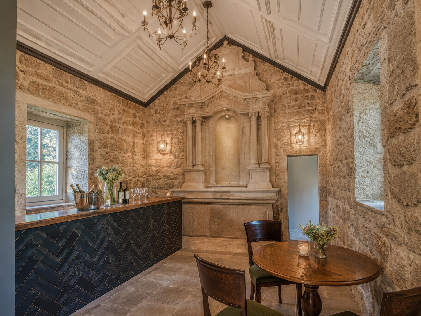 Stone gathering room